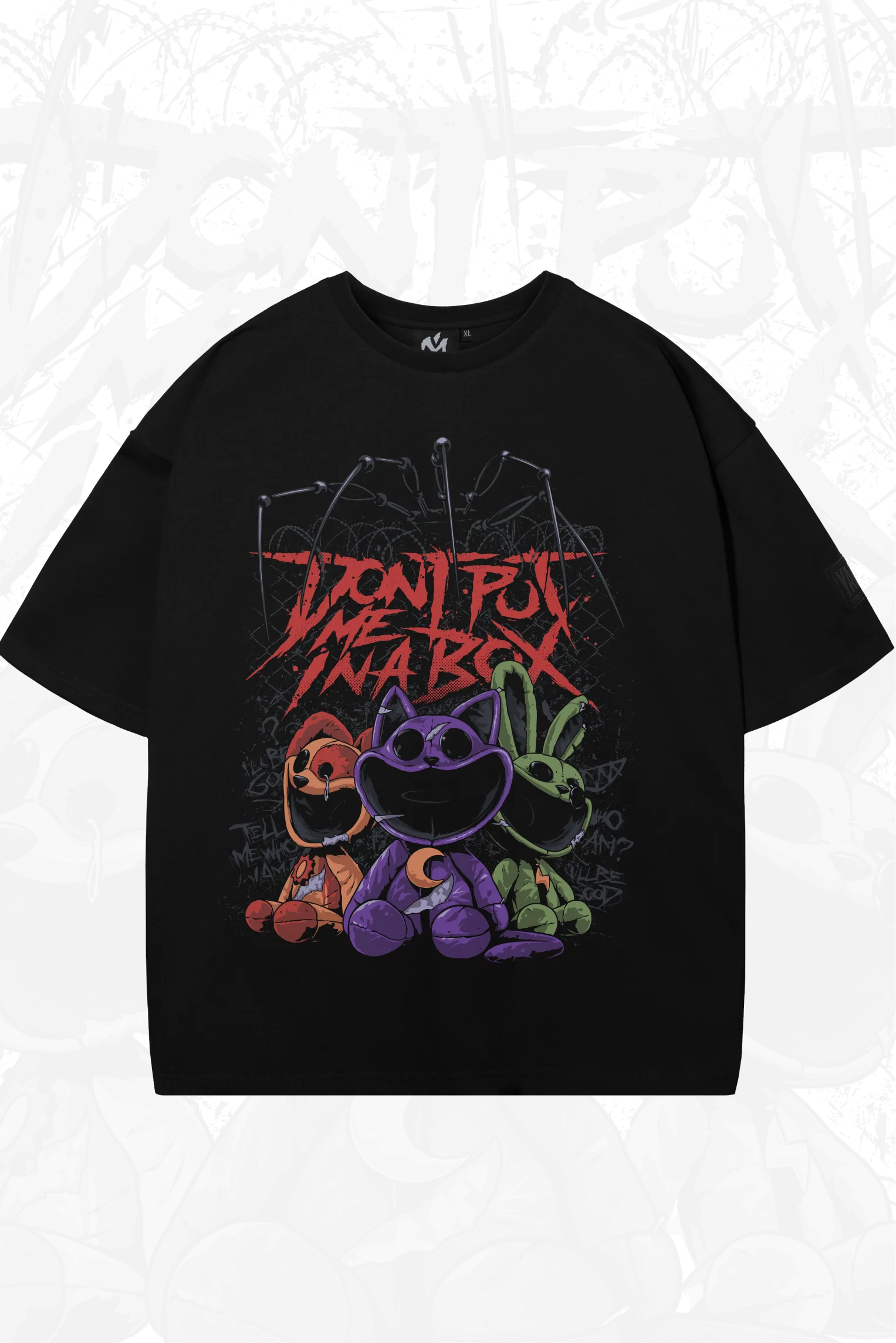 Оверсайз футболка Улыбающиеся Зверьки 1